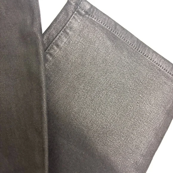 NWOT Good American Black Coated Midrise Tummy Control Butt Lift Pants (15)